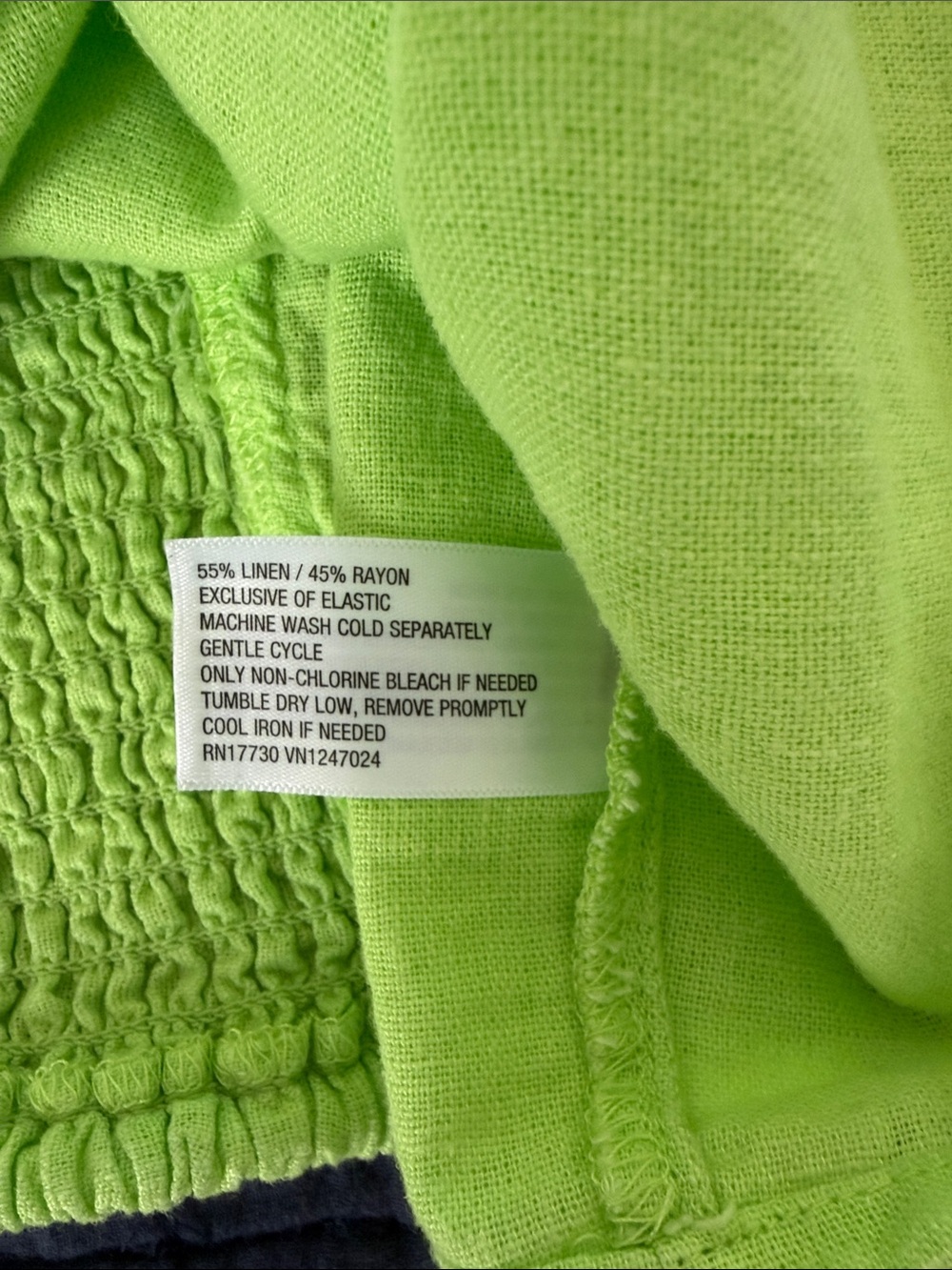 a new day Neon Lime Off-Shoulder Ruffle Crop Top - Picture 3 of 5